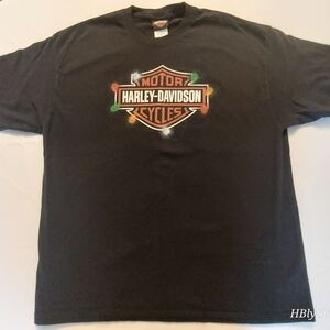 Cheltenham Harley-Davidson Black Tee with Christmas Logo
